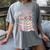 All Booked For Valentines Stacked Books Women's Comfort Colors T-Shirt Gray