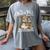 Bookish Christmas North Pole Book Club Snowman Book Worm Women's Comfort Colors T-Shirt Gray