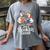 Bookish Goose Cute Geese With Hats Reading Books Women's Comfort Colors T-Shirt Gray Bookish Goose Cute Geese With Hats Reading Books Women's Comfort Colors T-Shirt Gray