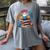 “Books Coffee & Yarn Enthusiast Cozy Reader Women's Comfort Colors T-Shirt Gray