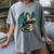 Books Dragon Reading Book Lover Women's Comfort Colors T-Shirt Gray