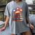 Books Fireworks 4th Of July Bookworm Patriotic Reader Women's Comfort Colors T-Shirt Gray