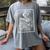The Bookworm Book Reader Reading Tarot Card Witchy Moon Women's Comfort Colors T-Shirt Gray
