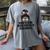 Born To Read Books Forced To Read Emails Messy Bun Reading Women's Comfort Colors T-Shirt Gray