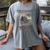 Bronte Novel Wuthering Heights Moorland Gothic Book Cover Women's Comfort Colors T-Shirt Gray