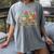 All Is Calm Said No Teacher Ever Book Christmas Tree Women's Comfort Colors T-Shirt Gray