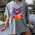 Cat Book Shirt Colorful Cat Reading Book Women's Comfort Colors T-Shirt Gray Cat Book Shirt Colorful Cat Reading Book Women's Comfort Colors T-Shirt Gray