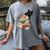 Cat And Books Flowers Reading Club Cat Lover Bookworm Women's Comfort Colors T-Shirt Gray