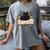 Cat On Open Book Mushrooms Ferns Dark Academia Women's Comfort Colors T-Shirt Gray
