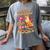 Cat Shirts For Women Book Lover Shirt Cats And Books Women's Comfort Colors T-Shirt Gray