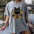 Cat For Women Book Lover Cute Cat And Book Women's Comfort Colors T-Shirt Gray