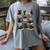 Cats Reading Books Cat Lover Women's Comfort Colors T-Shirt Gray