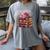 Chapter 67 Floral Book Stack Women's Comfort Colors T-Shirt Gray