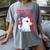 Childless Cat Ladies Vote Kamala Harris Cute Comic Book Cat Women's Comfort Colors T-Shirt Gray