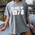 Class Of 1978 High School College Graduation Reunion Women's Comfort Colors T-Shirt Gray