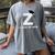 Class Of 2018 Last Name Letter Z Graduation Women's Comfort Colors T-Shirt Gray