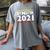 Class Of 2021 Senior Year 90's TV Style Graduation For Grad Women's Comfort Colors T-Shirt Gray