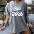 Class Of 2026 Graduation School Spirit Her Senior Class Women's Comfort Colors T-Shirt Gray