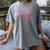 Class Of 2026 Pink Coquette Bow Cap Senior 2026 Graduation Women's Comfort Colors T-Shirt Gray