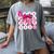 Class Of 2026 Senior Coquette Pink Bow Graduation Family Premium Tri-Blend Women's Comfort Colors T-Shirt Gray