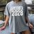Class Of 2028 Shirt Senior 2028 Graduation Women's Comfort Colors T-Shirt Gray