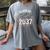 Class Of 2037 Graduation Women's Comfort Colors T-Shirt Gray