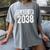 Class Of 2038 Shirt Senior 2038 Graduation Women's Comfort Colors T-Shirt Gray