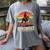 Classic Western Nostalgia Cowboy Sunset Women's Comfort Colors T-Shirt Gray