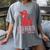 Clifford The Big Red Dog Pink Text With Bow Illustrated Book Women's Comfort Colors T-Shirt Gray Clifford The Big Red Dog Pink Text With Bow Illustrated Book Women's Comfort Colors T-Shirt Gray