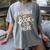 I Closed My Book To Be Here Women's Comfort Colors T-Shirt Gray