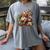 Coffee And Book Reading Accessories For Book Lovers Gnome Women's Comfort Colors T-Shirt Gray