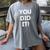 Congrats Tees You Did It Congratulations Graduation Win Promotion Women's Comfort Colors T-Shirt Gray