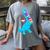 Cool Dinosaur Books Art For Men Women Libarian Book Lover Women's Comfort Colors T-Shirt Gray