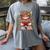 Cute Baby Highland Cow With Reading Book Bookworm Women's Comfort Colors T-Shirt Gray