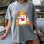 Cute Beanie Ghost Bookworm Cozy Book Reading Halloween Women's Comfort Colors T-Shirt Gray