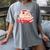 Cute Books And Coffee Crochet Valentines Day Tee For Couples Women's Comfort Colors T-Shirt Gray