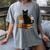 Cute Cat Book Flowers Women's Comfort Colors T-Shirt Gray