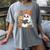 Cute Cozy Ghost Reading With Cat Book Lover Autumn Fall Women's Comfort Colors T-Shirt Gray