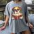 Cute Dog Boxer Reading Book Women's Comfort Colors T-Shirt Gray