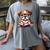 Cute Dog Puppy English Bulldog Reading Book Women's Comfort Colors T-Shirt Gray