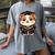 Cute Hamster Graduation Women's Comfort Colors T-Shirt Gray