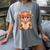Cute Highland Cow Reading Book Women's Comfort Colors T-Shirt Gray