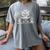 Cute Owl Reading Book Graphic Art Women's Comfort Colors T-Shirt Gray Cute Owl Reading Book Graphic Art Women's Comfort Colors T-Shirt Gray