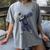 Dabbing Graduate Zebra Team Mascot Graduation Senior Shirt Women's Comfort Colors T-Shirt Gray
