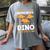 Dino Nuggets Chicken Snack Memory Bite Women's Comfort Colors T-Shirt Gray