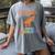 Dinosaur Graduation I Roared Through Kindergarten T-Shirt Women's Comfort Colors T-Shirt Gray