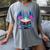 Dragon Reading Book Lover Women's Comfort Colors T-Shirt Gray