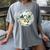 Duck Wilderness Book Reading Illustration Floral Women's Comfort Colors T-Shirt Gray