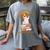 Easily Distracted By Beagles And Books Beagle Dog Women's Comfort Colors T-Shirt Gray
