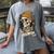 Elder Emo Skeleton Beanie Nostalgia Scene Aesthetic Women's Comfort Colors T-Shirt Gray Elder Emo Skeleton Beanie Nostalgia Scene Aesthetic Women's Comfort Colors T-Shirt Gray